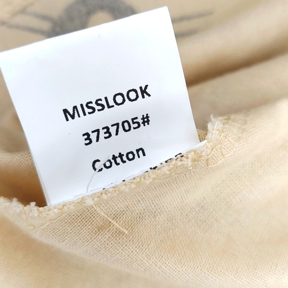 MISSLOOK beige black cat shift dress Beige dress with black cat design s… - Picture 6 of 9